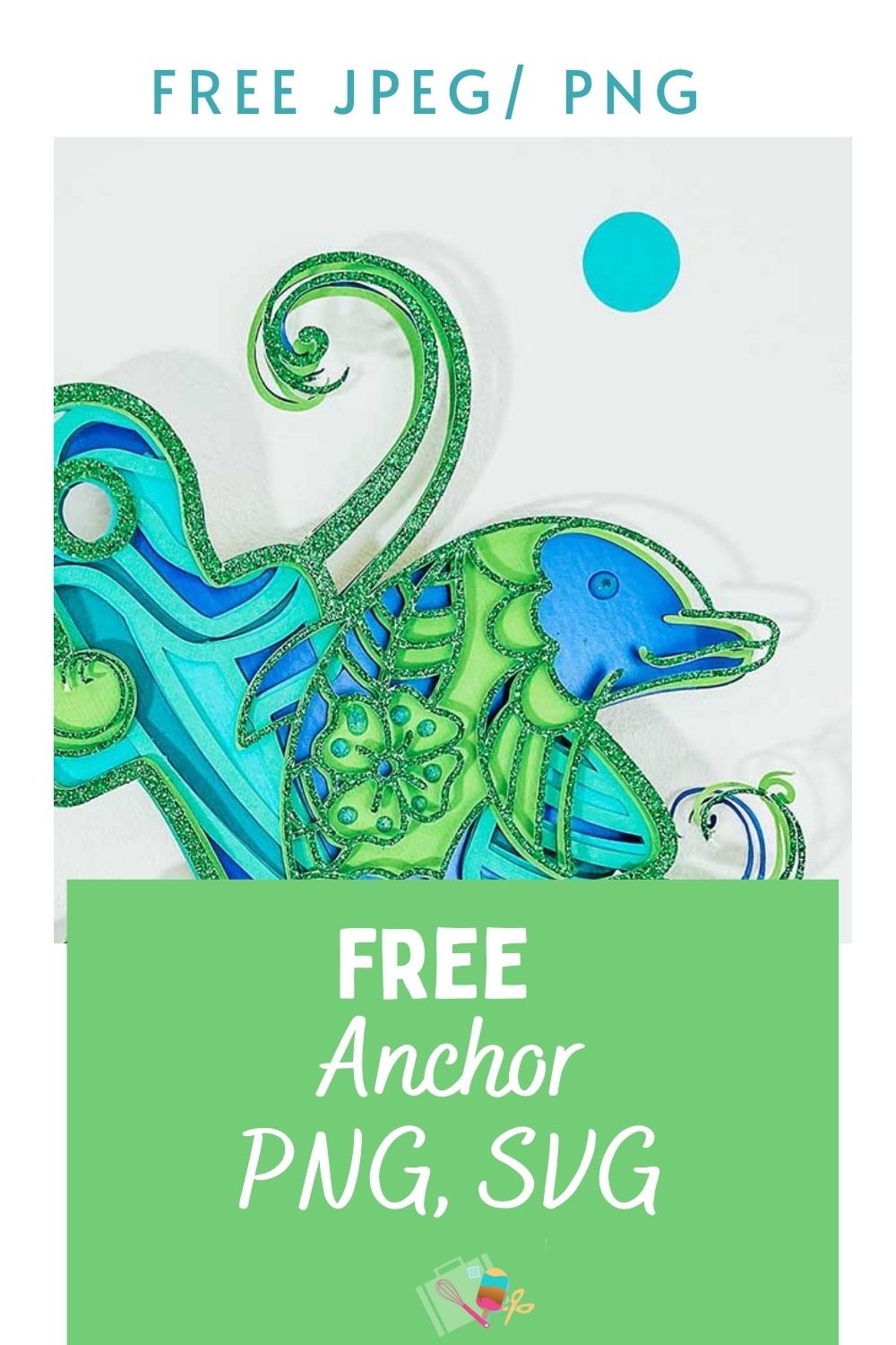 Anchor SVG PNG For Crafting, Cards and Cake Toppers-2
