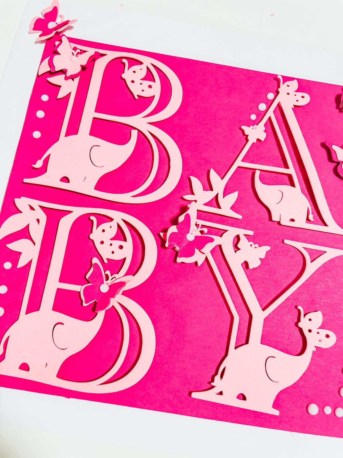 Baby letters and numbers for Cricut and Silhouette crafting 