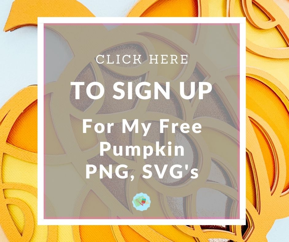 Click here to Sign Up for my free Pumpkin Mandala svg