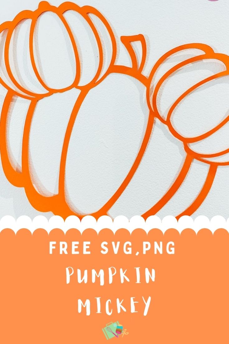 Free halloween Pumpkin Mickey cut file for Halloween Decorations or cards making-2