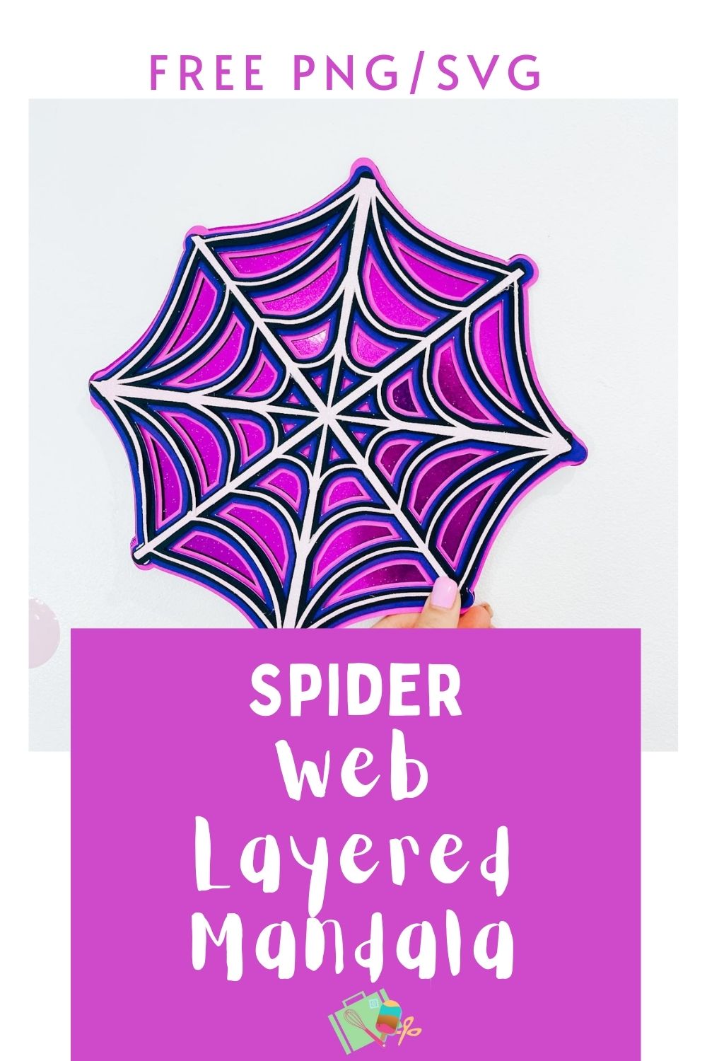 Spider Web Free SVG for Halloween Crafting and Decor