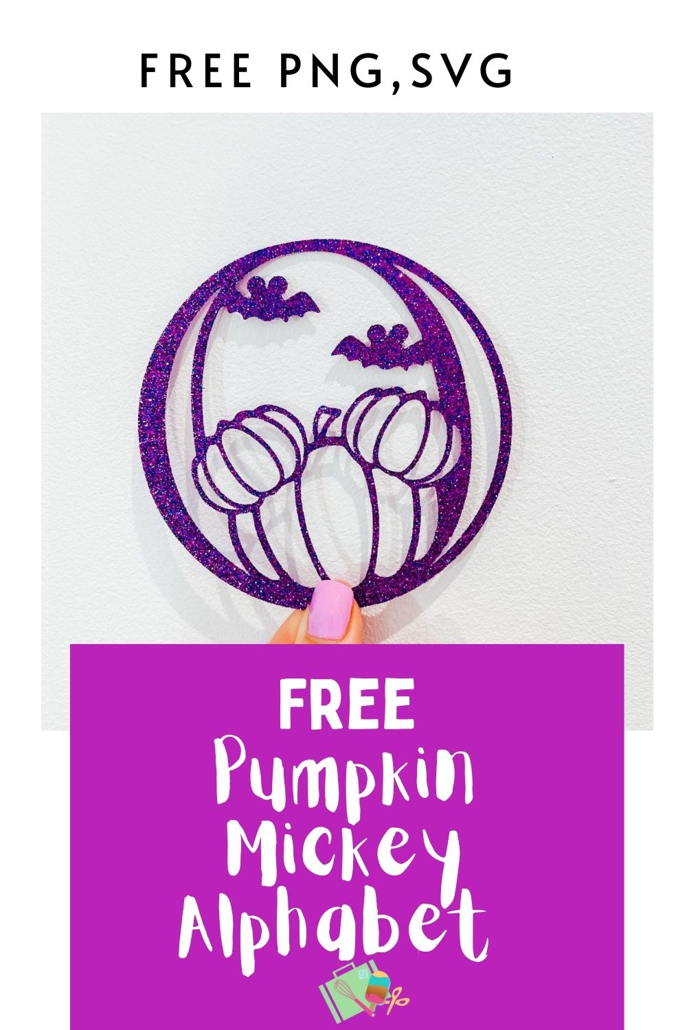 Free Halloween Alphabet pumpkin Mickey SVG PNG-2