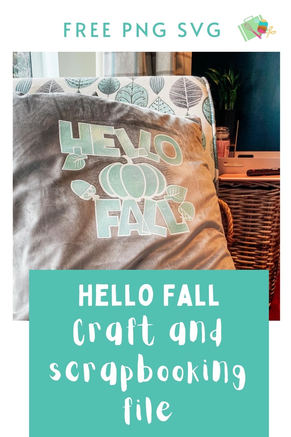 Free Hello Fall craft and scrapbooking file