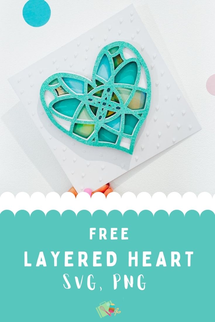 Free Layered Heart SVG, PNG file