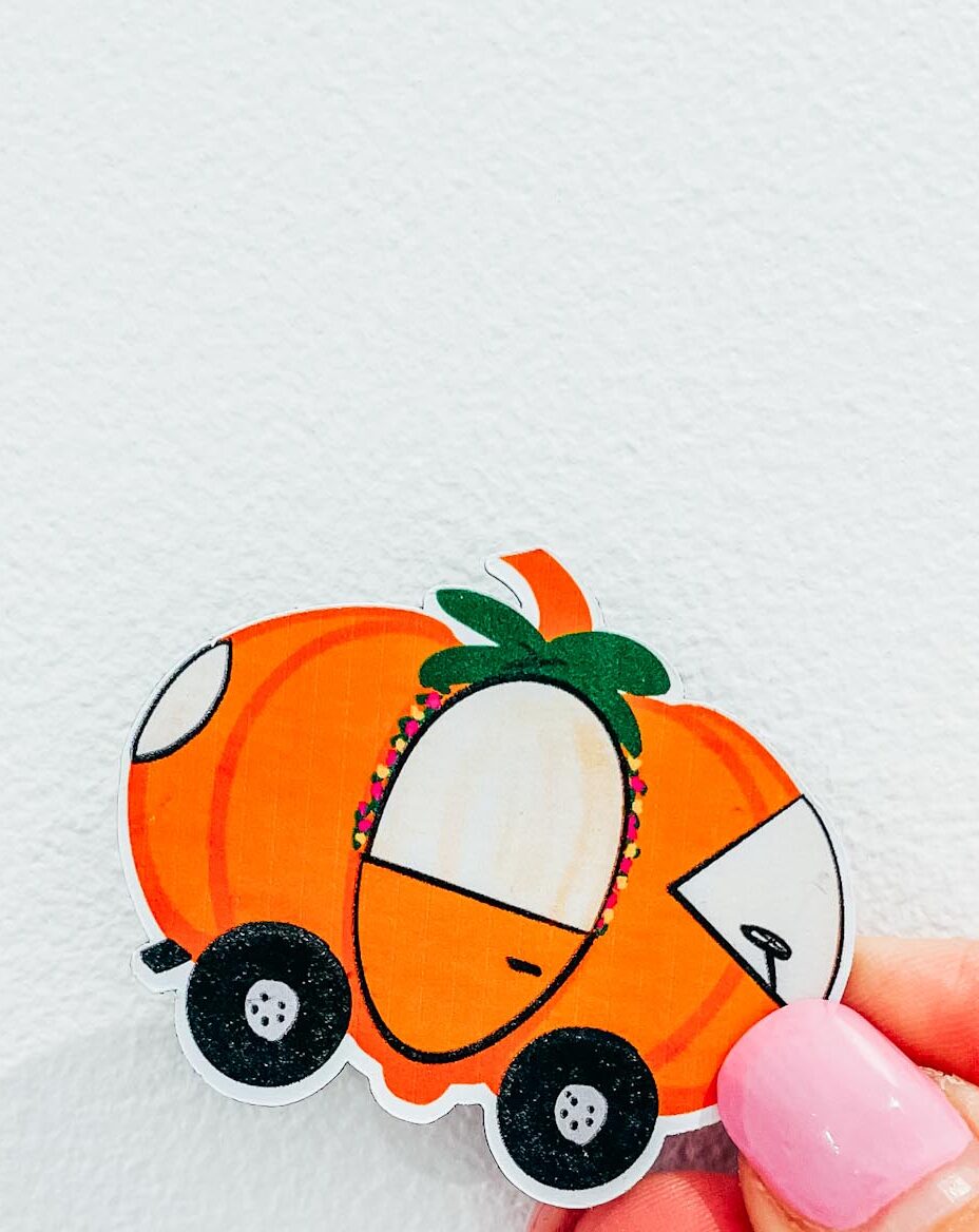Halloween Pumpkin Car Printable