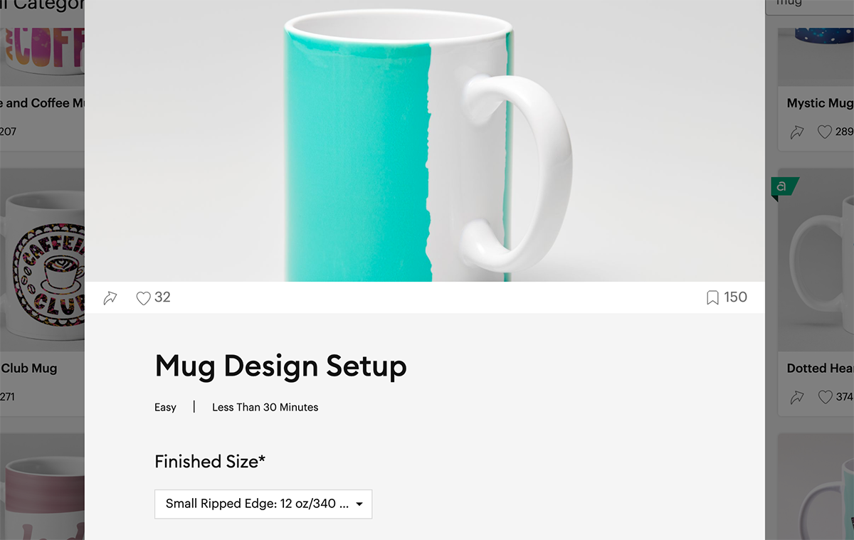 Cricut Mug Set up in design space