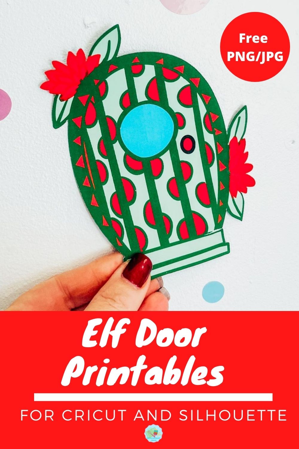 Free Elf door printables to print and cut with Cricut or silhouette -2