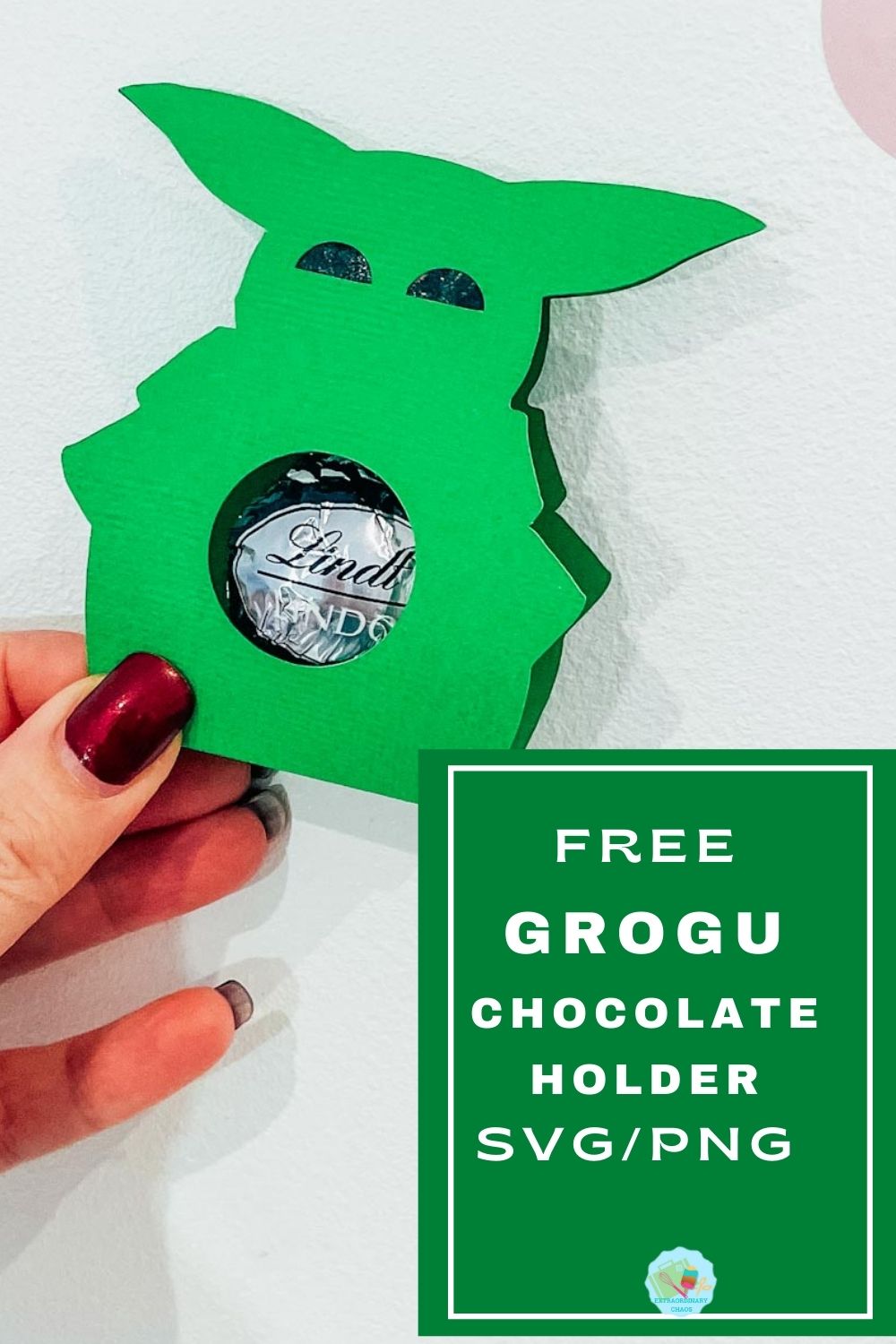 Free Grogu Baby Yoda SVG chocolate holder PNG SVG for Christmas treats and party favours-2