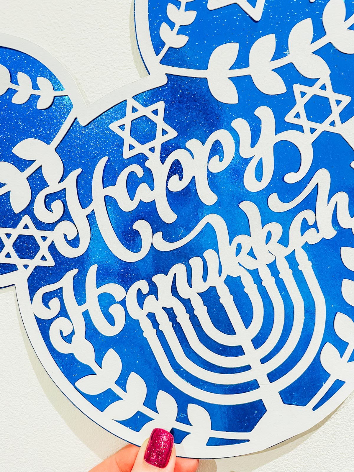 Candles and Star of David For Card Making and Scrapbooking
