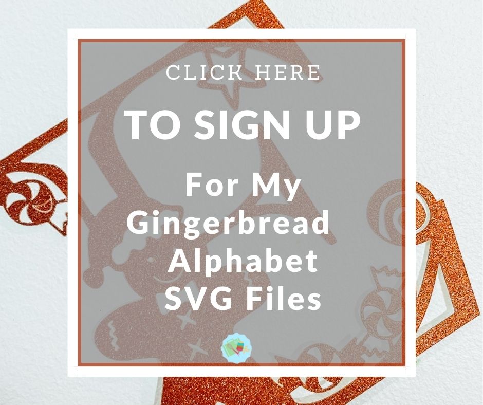 Free Gingerbread Alphabet SVG Files