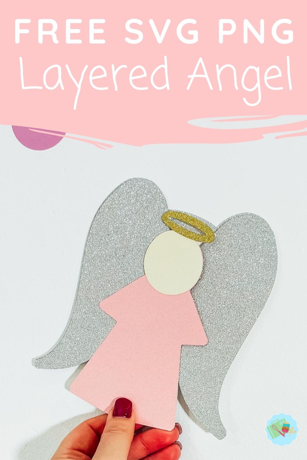 Free Layered Angel PNG SVG for Cricut And Silhouette Christmas Crafting (1)