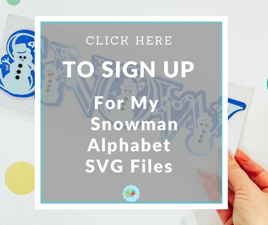 Free Snowman Alphabet SVG Files
