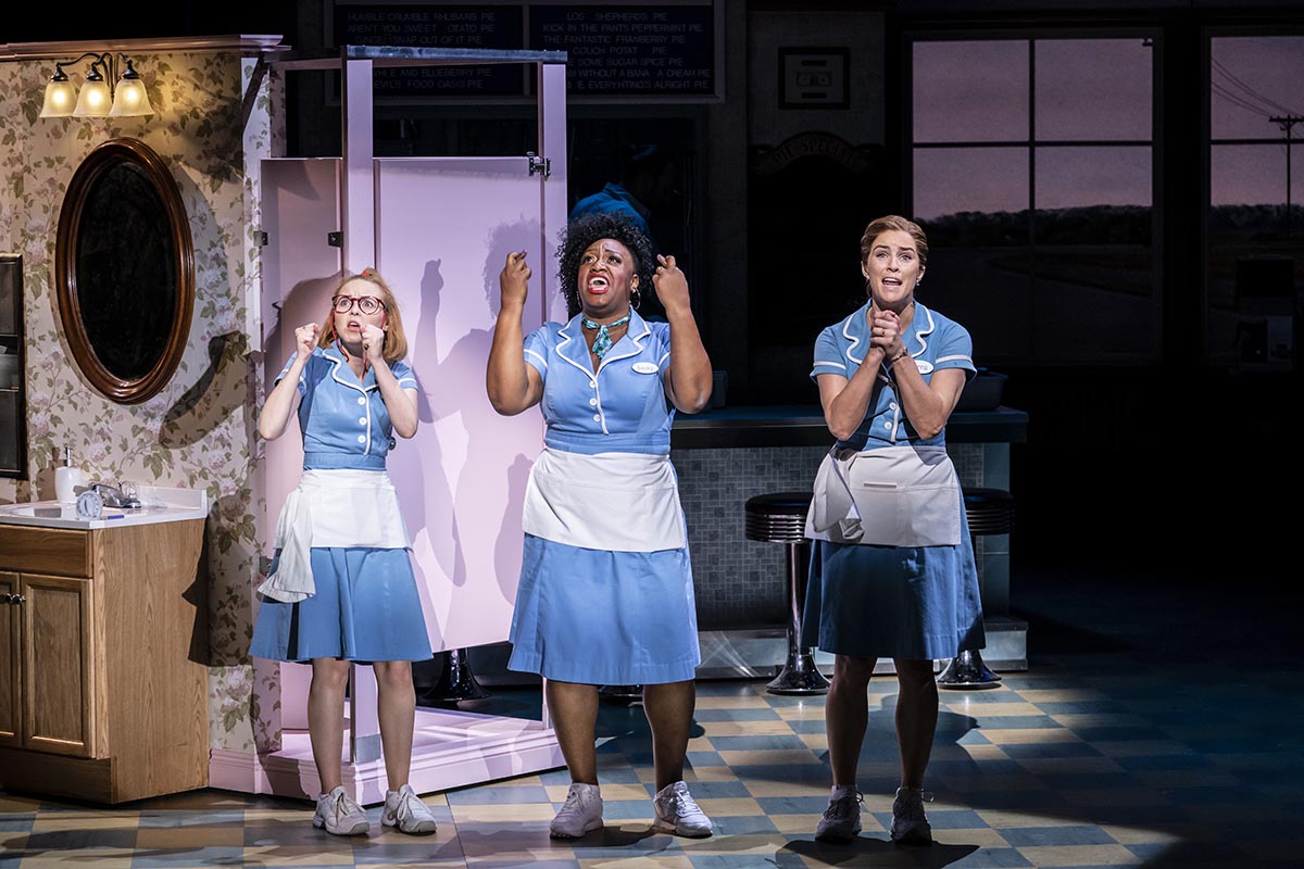 Waitress Uk National Tour 2021 Review,  Jenna, Becky and Dawn singing the Negative