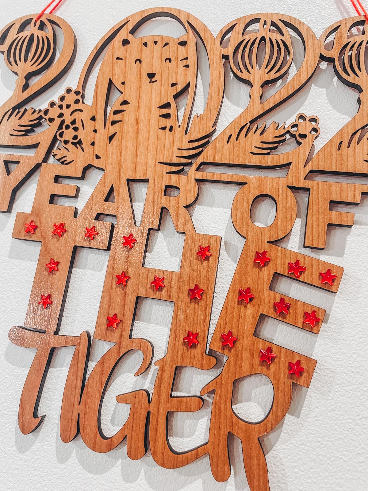 Year of the Tiger Chinese New Year 2022 Letters For Glowforge
