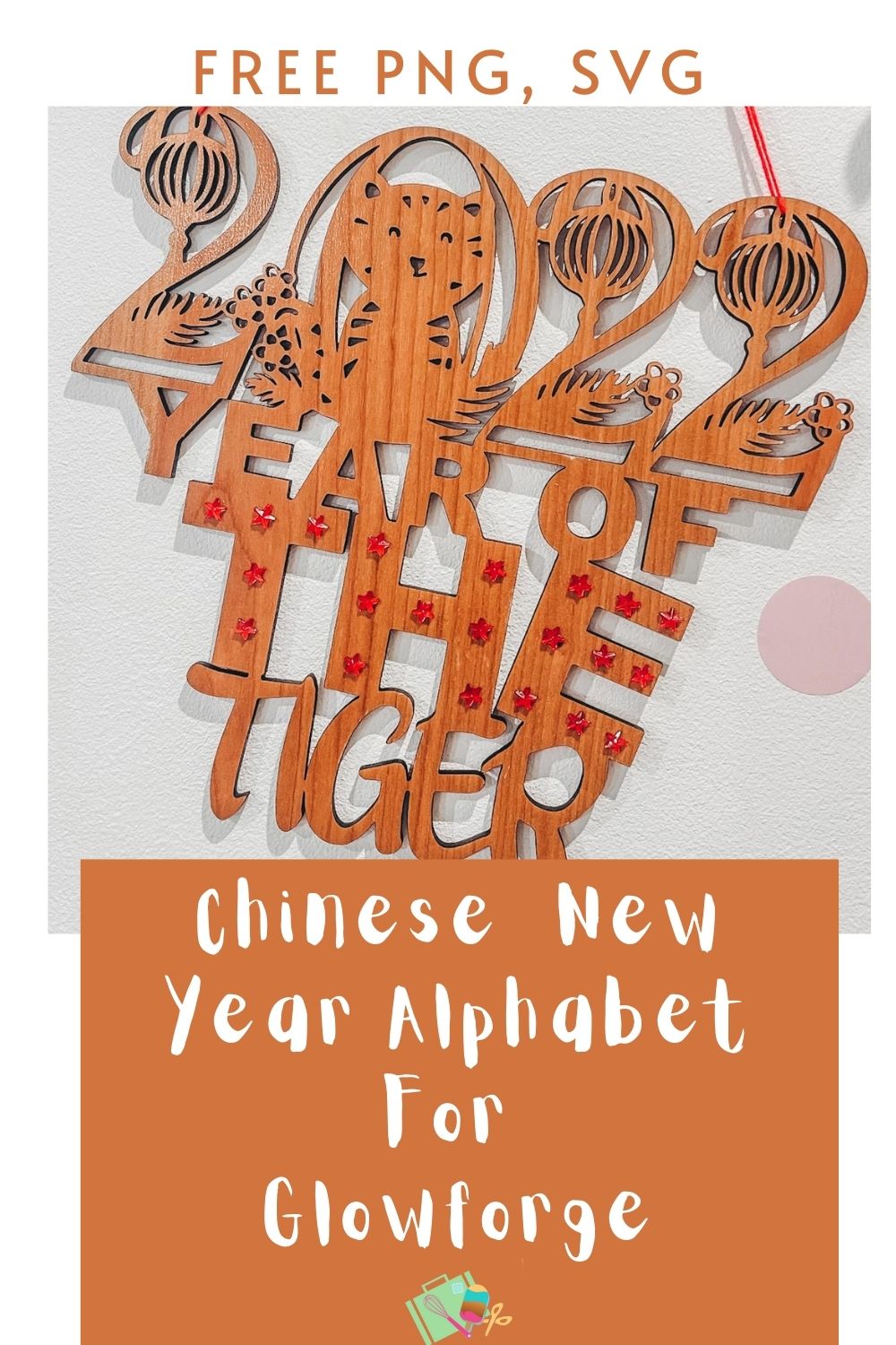Chinese New Year Alphabet and Number SVG Files For Glowforge