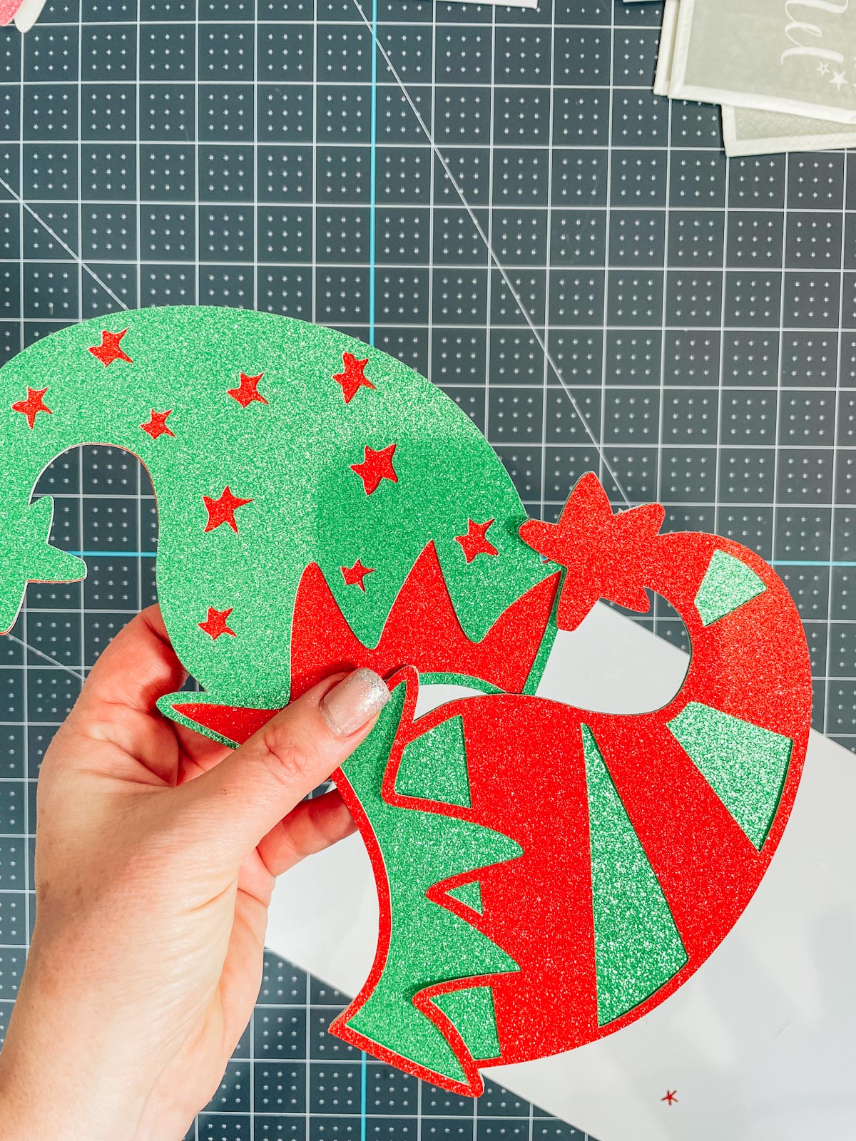 Elf Hat SVG Files for Cards and Christmas Crafts