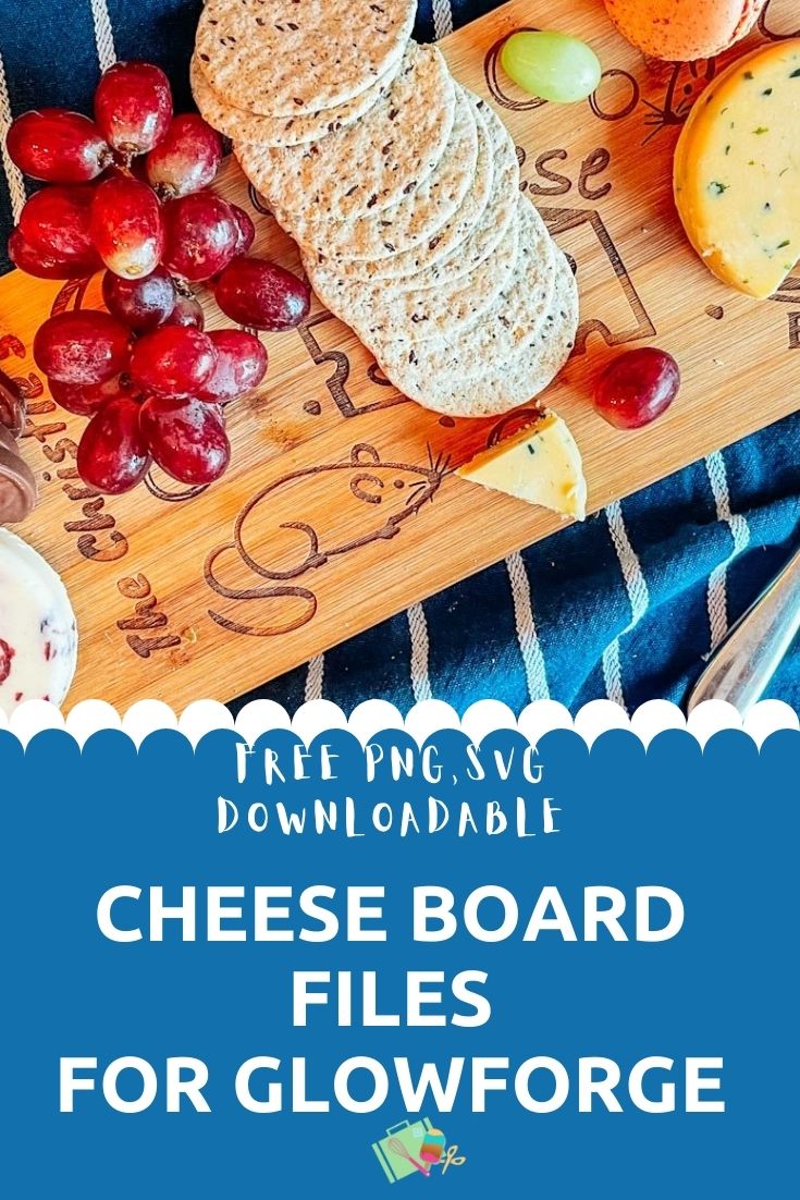 Free Cheese Board SVG Files For Engraving on Glowforge, Cricut and Silhouette