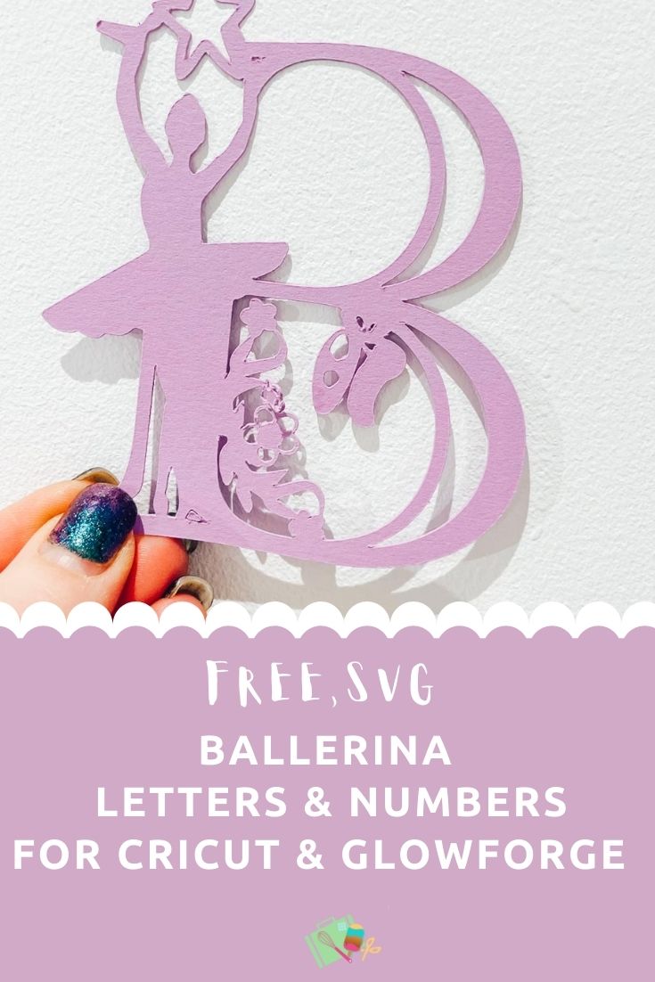 Ballet Alphabet and Number Set for Cricut And Glowforge , Free SVG and PNG-2