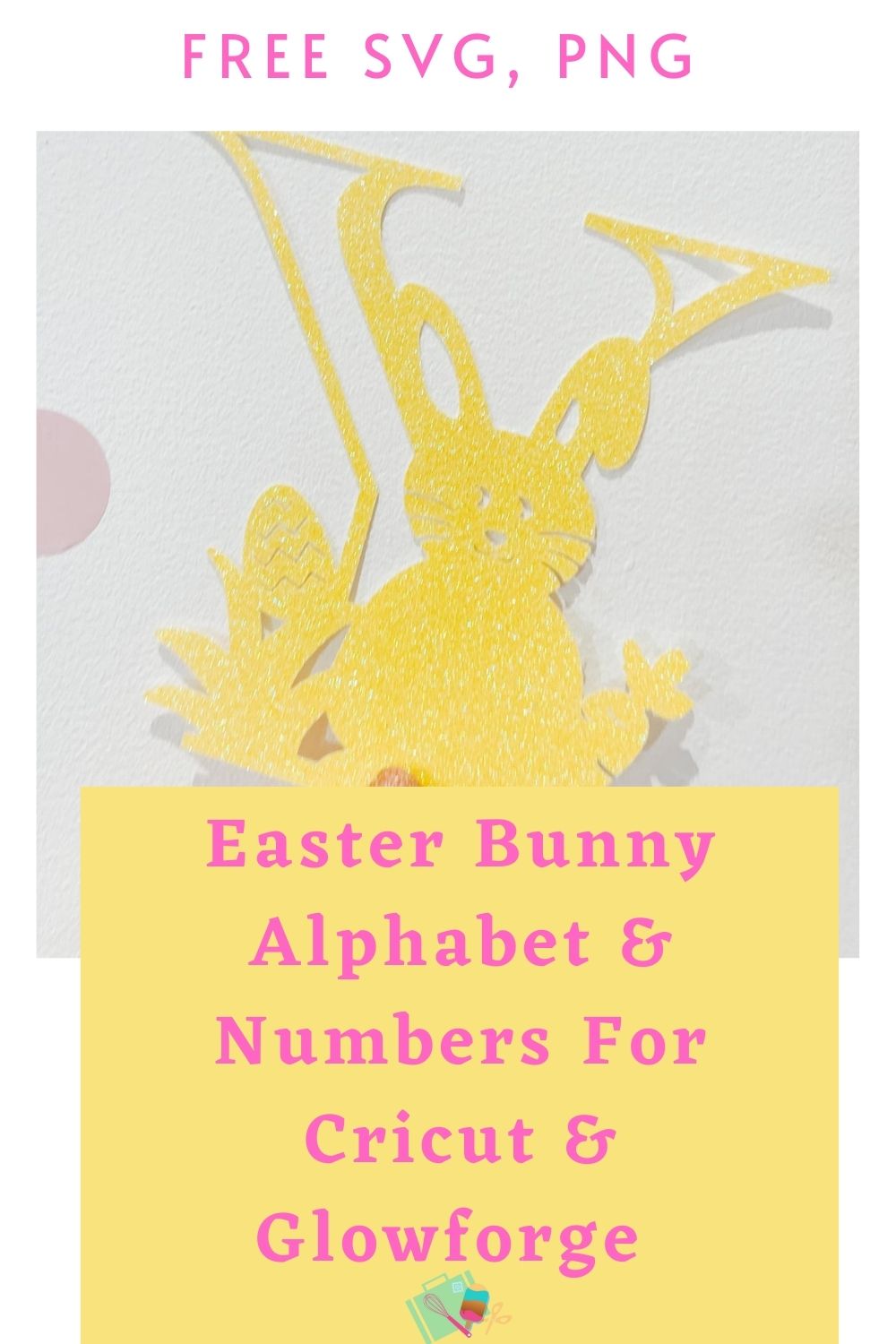 Free Easter Bunny Alphabet for Cricut and Glowforge Free SVG, PNG