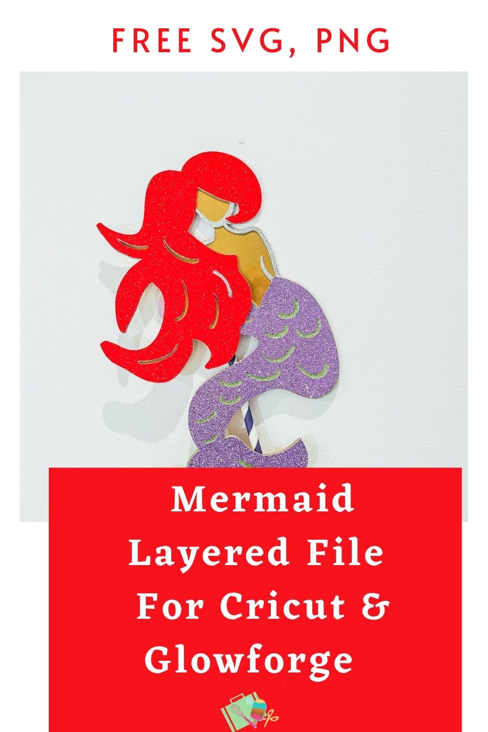 Free Mermaid Alphabet for Cricut And Glowforge , Free SVG and PNG-2
