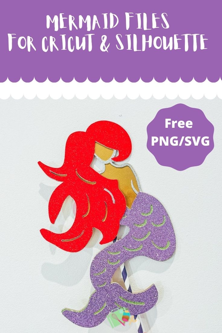 Free Mermaid SVG PNG Files For Cricut and Silhouette