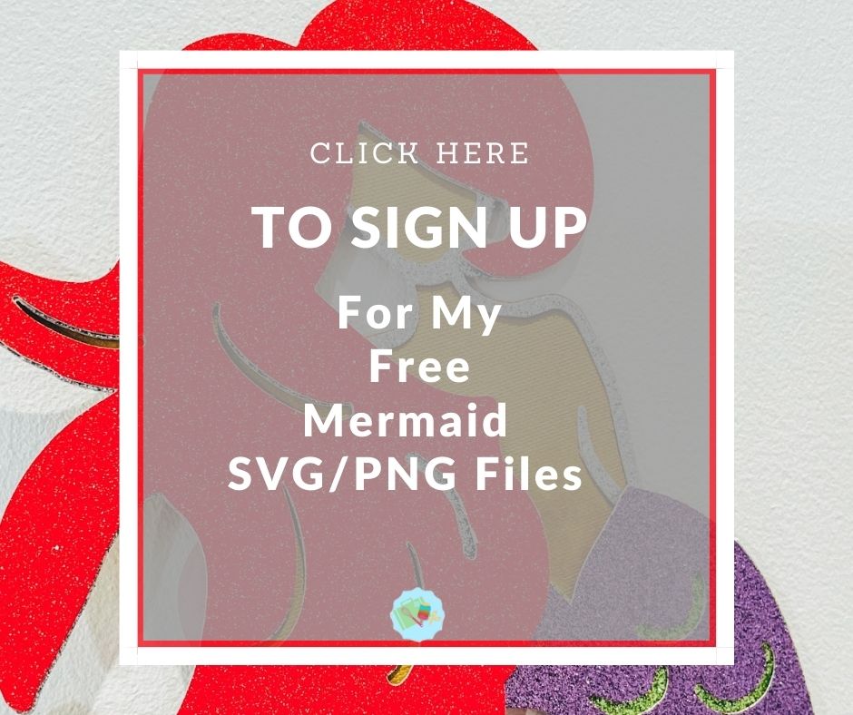 Free Mermaid SVG PNG Files for Glowforge, Cricut and Silhouette, SVG