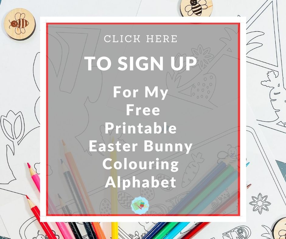 Free Printable Easter Bunny Colouring Alphabet letters and numbers-3