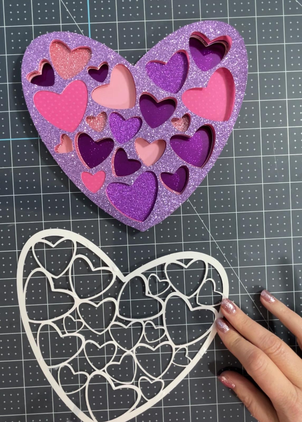 How to build a layered heart svg for valentines day