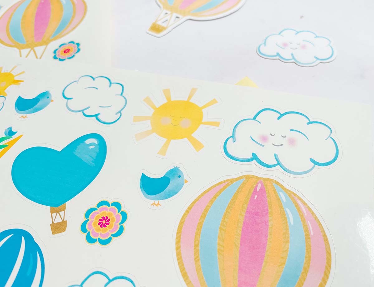 How to make print and cut stickers by Sarah Christie