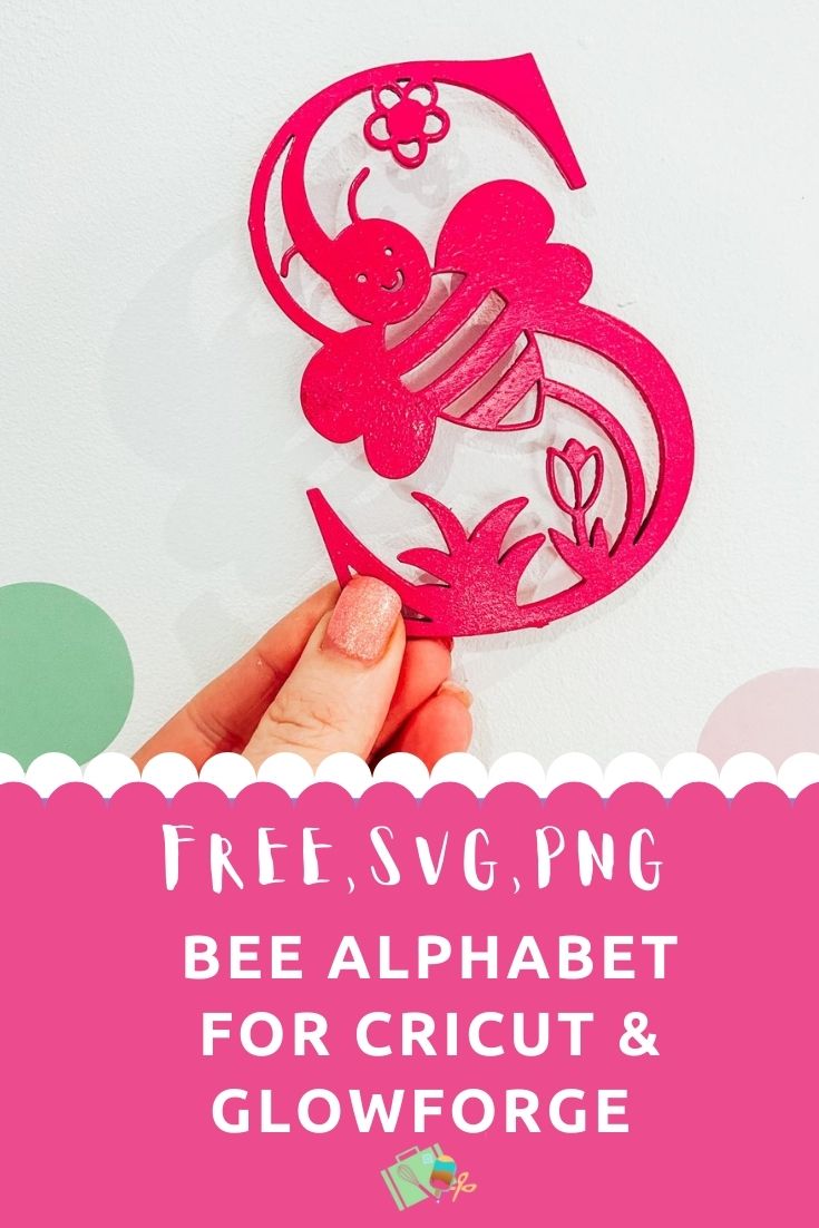 Free Bumble Bee SVG, PNG Alphabet for Cricut, Glowforge and Silhouette