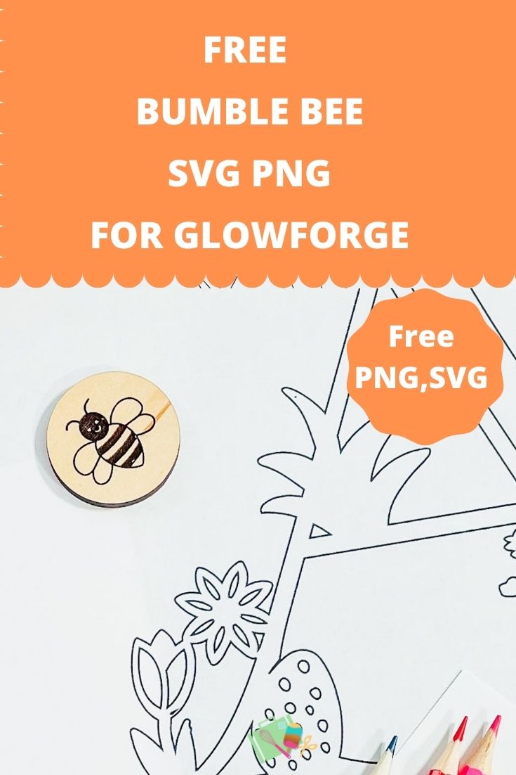 Free Bumble Bee SVG PNG For Glowforge