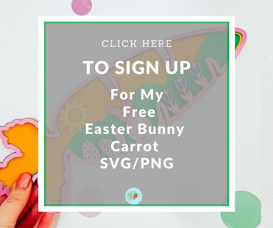 Free Easter Bunny Carrot for Cricut, Glowforge and Silhouette
