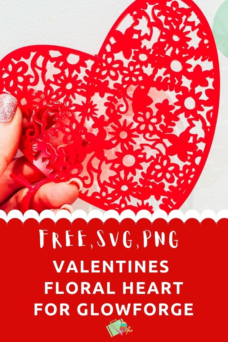 Free Floral Layered Heart for Cricut, Glowforge and Silhouette -2