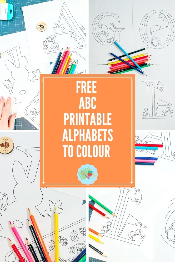 Free Printable ABC Colouring Alphabet letters and numbers