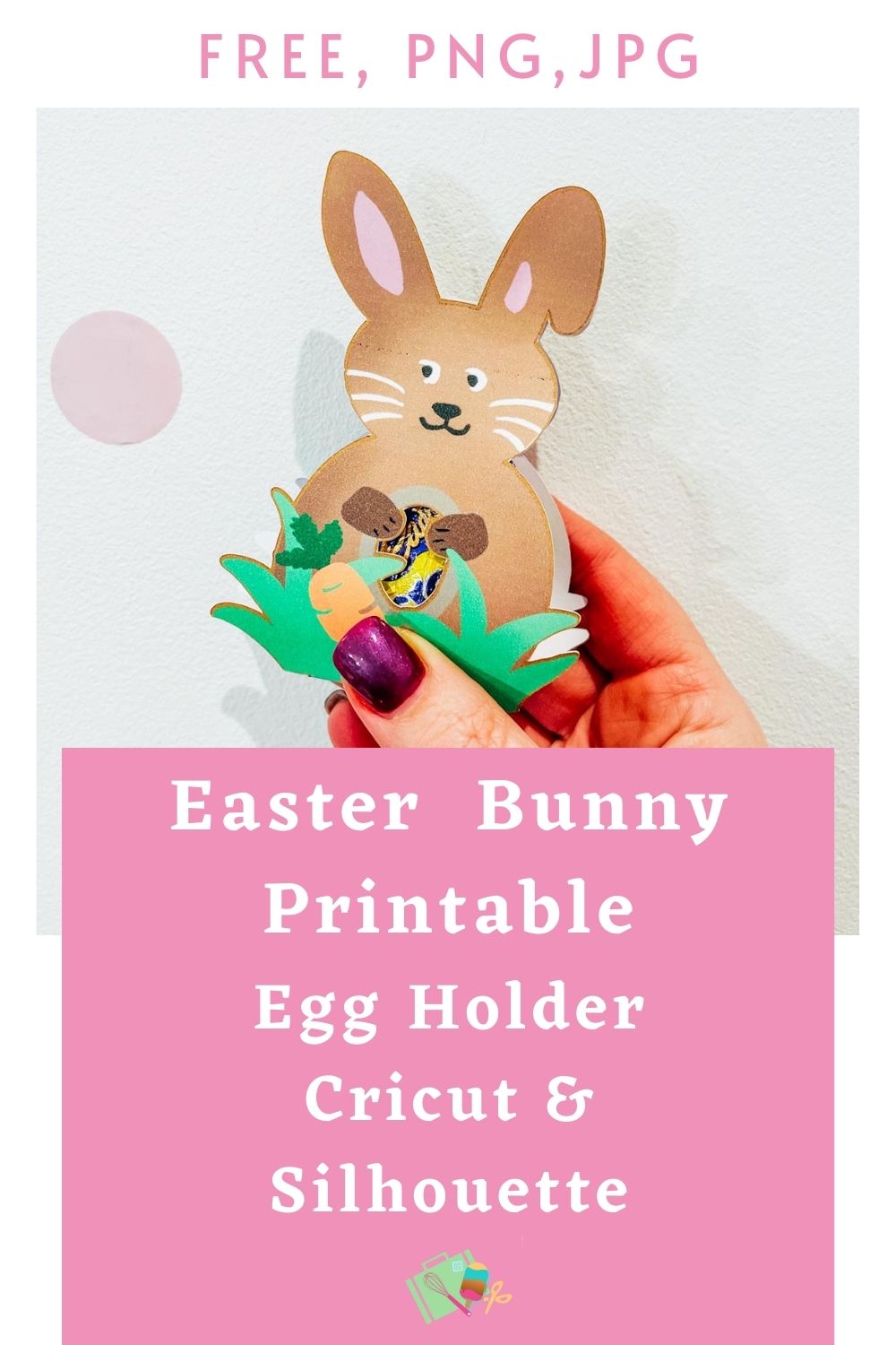 Free Easter Bunny Easter Egg Holder Template