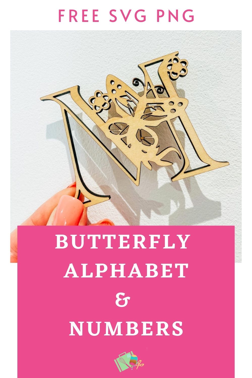 Free Layered Butterfly Alphabet and numbers set, SVG, PNG Files for Cricut, Silhouette and Glowforge