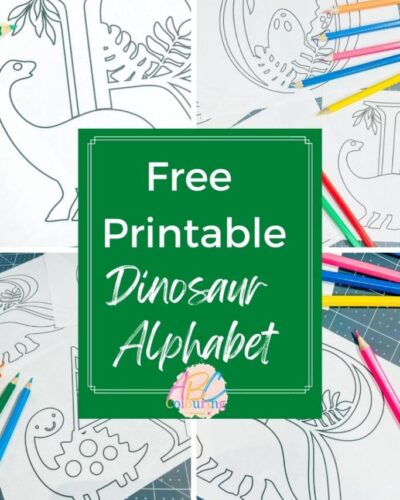 Free Printable Dinosaur Coloring Alphabet And Numbers