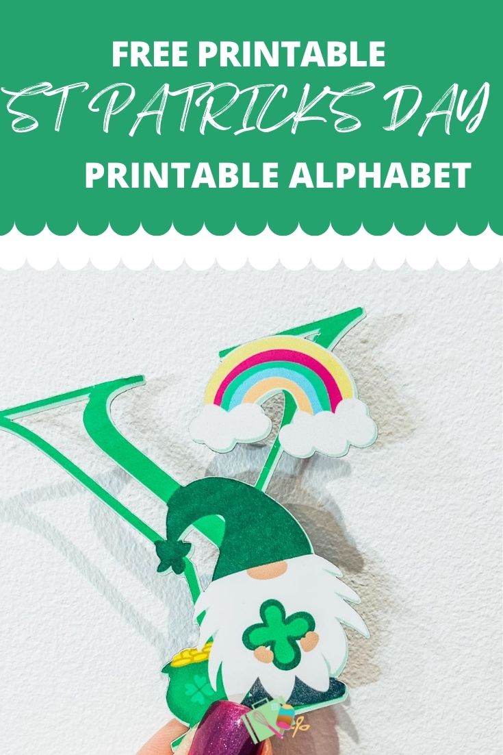 Free Printable St Patricks Day Alphabet and Numbers for Cricut and Silhouette