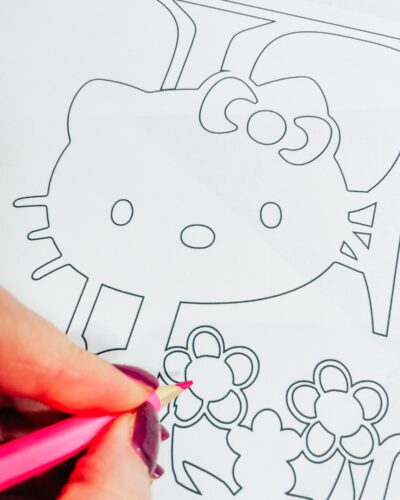 Hello Kitty Colouring Pages, Alphabet Letters & Numbers