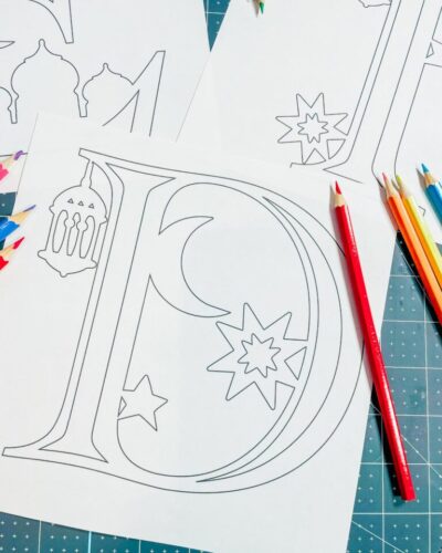ABC Printable Eid Colouring Alphabet And Numbers