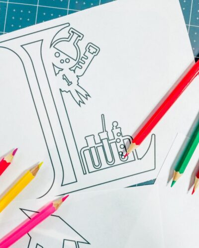 ABC Back To School Coloring Pages, Letters & Numbers