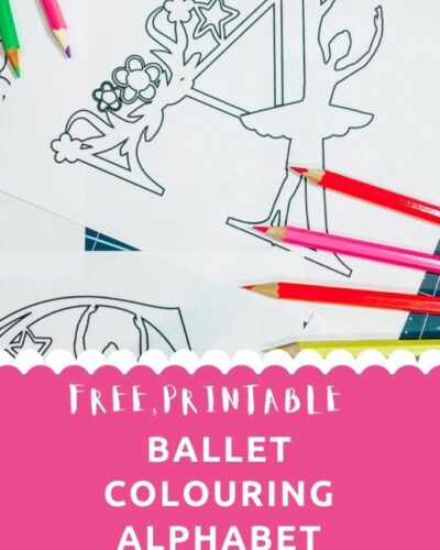 Ballerina Colouring Pages ABC Alphabet
