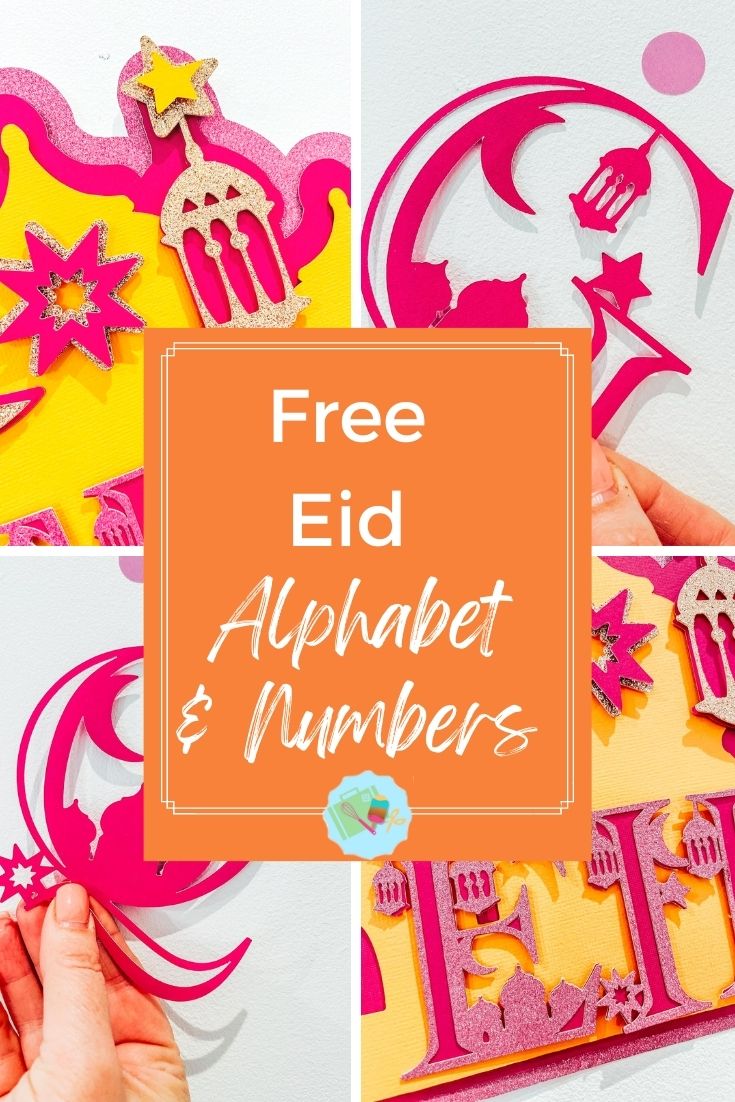Free Eid SVG, PNG Alphabet and Numbers For Cricut and Silhouette