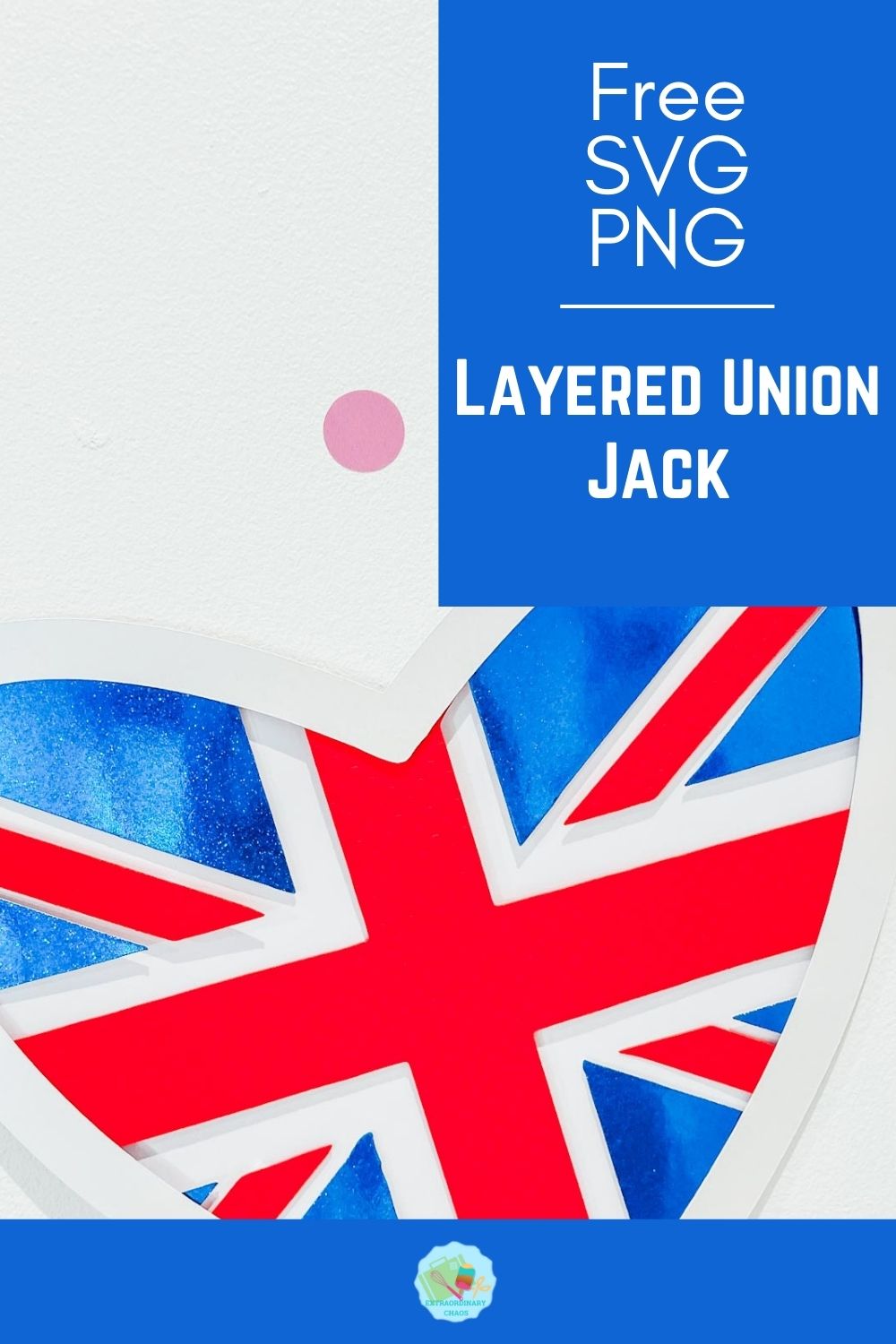 Free Layered Union Jack SVG for Royal Jubilee Crafts