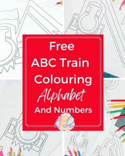 ABC Train Colouring Pages Alphabet And Numbers