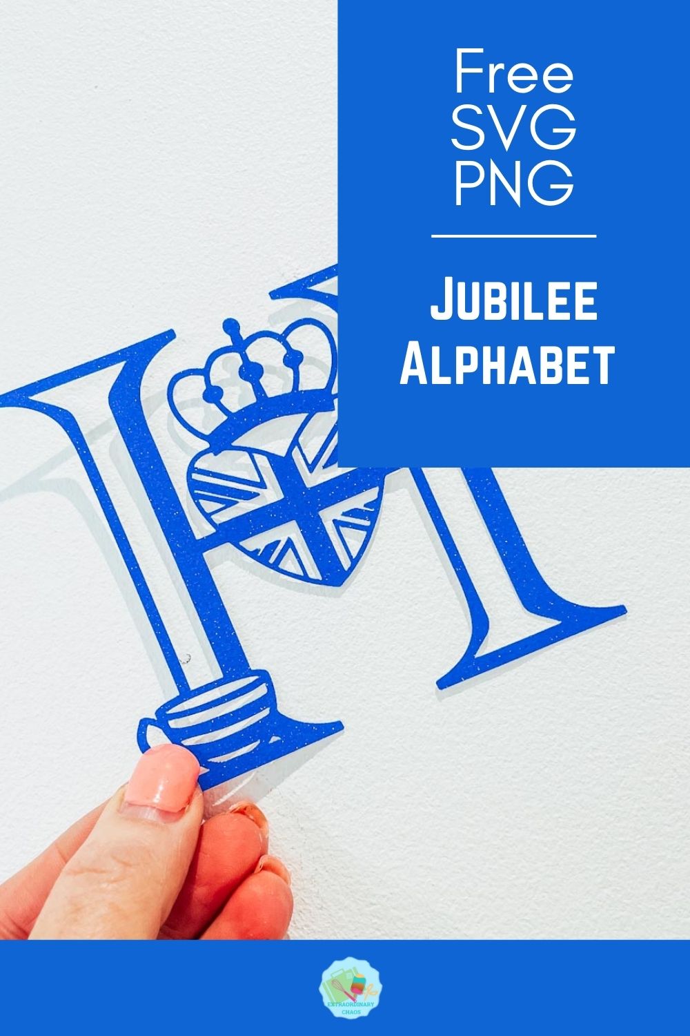 Free Queens Jubilee Alphabet and numbers for Cricut, Silhouette and Glowgforge