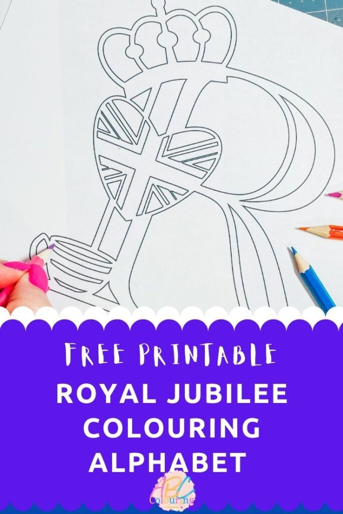 Free Royal Jubilee ABC Colouring Alphabet and numbers