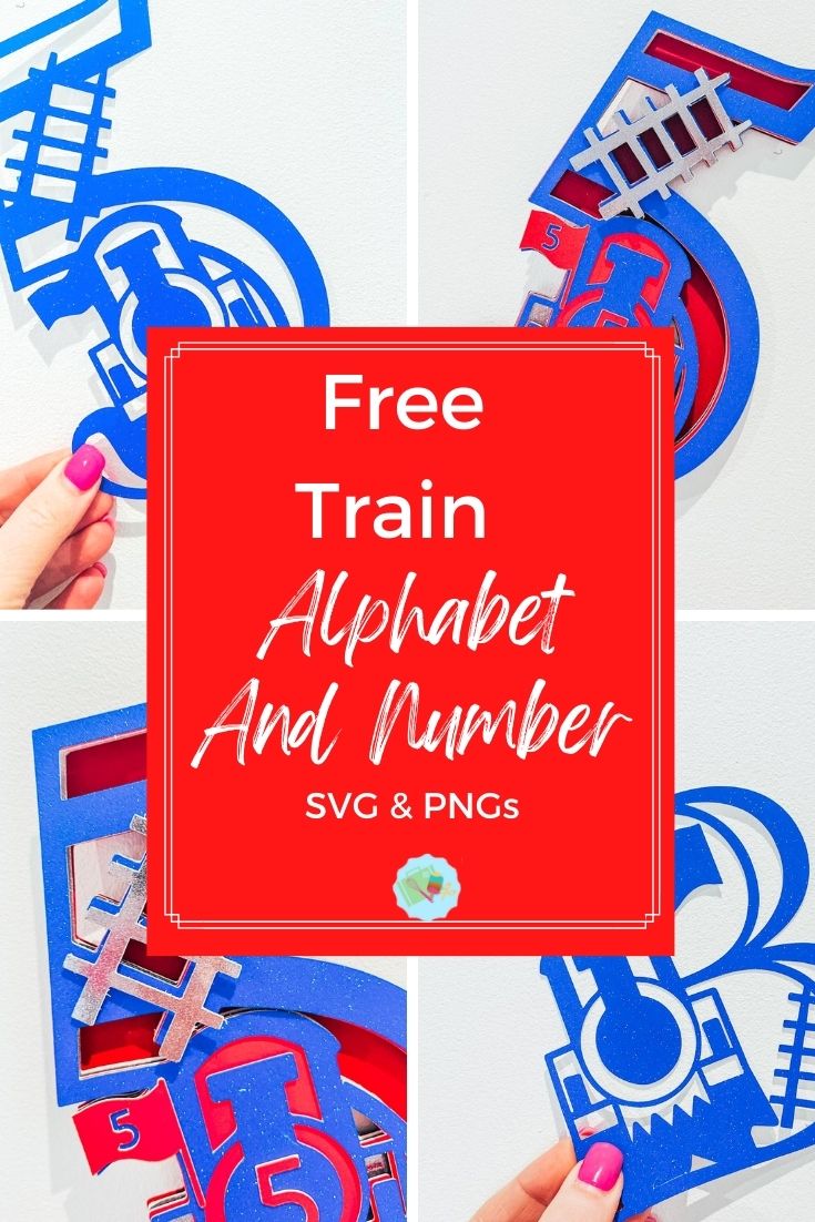Free Train Alphabet PNG and SVG files for Cricut, Glowforge and Silhouette