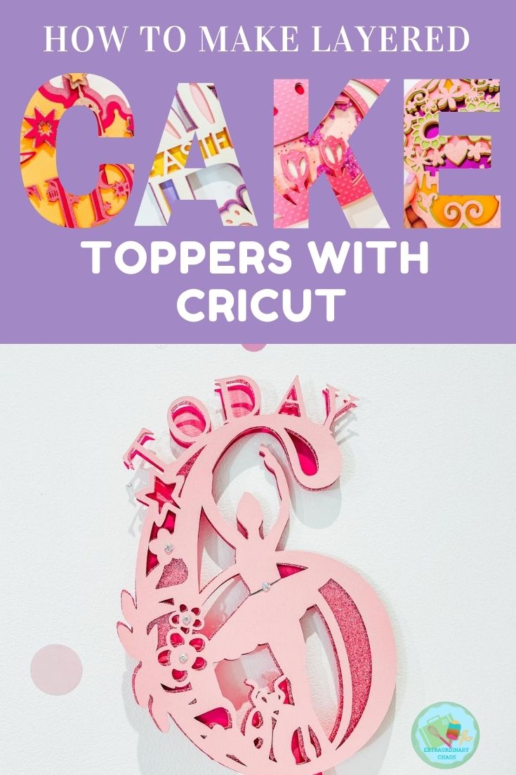 How to make layered cake toppers with Cricut Design Space