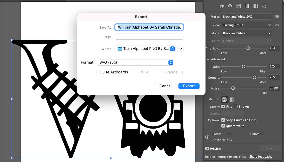 How to save SVG files from illustrator